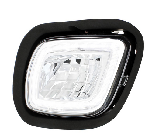 LED Fog & Driving Light W/Halo Position Light For 2008-2017 Fits FL Cascadia Driver Competition Series