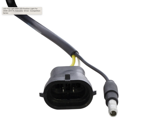 LED Fog & Driving Light W/Halo Position Light For 2008-2017 Fits FL Cascadia Driver Competition Series