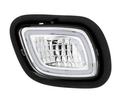 LED Fog & Driving Light w/Halo Position Light For 2008-2017 FL Cascadia-Passenger -Competition Series