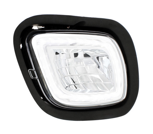 LED Fog & Driving Light w/Halo Position Light For 2008-2017 FL Cascadia-Passenger -Competition Series