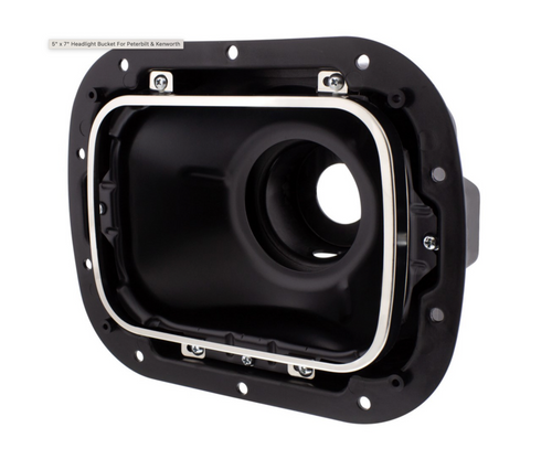 5" x 7" Headlight Bucket For Peterbilt & Kenworth 