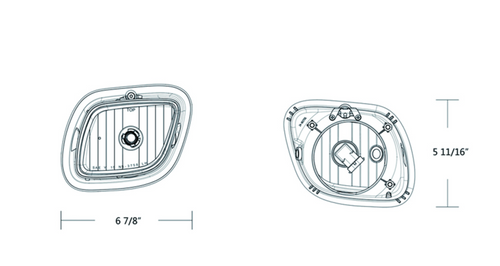 2 LED Fog & Driving Light Assembly For 2008-2017 Freightliner Cascadia - Driver