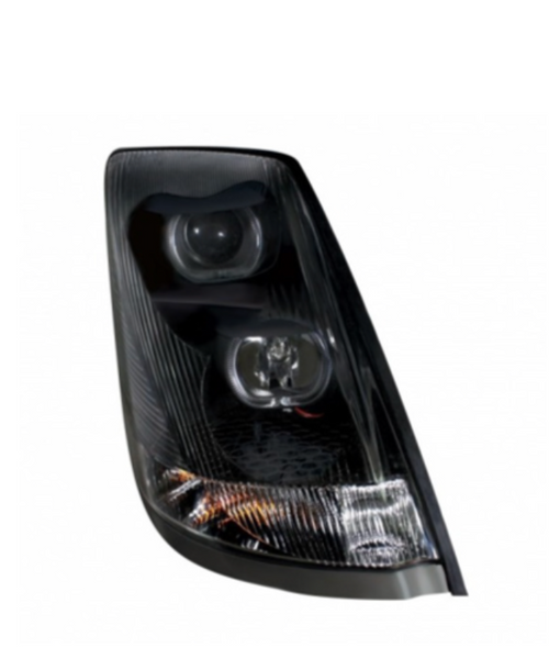  Blackout Projection Headlight W/ White LED Light Bar For 2003-2017 Volvo VN/VNL - Pa