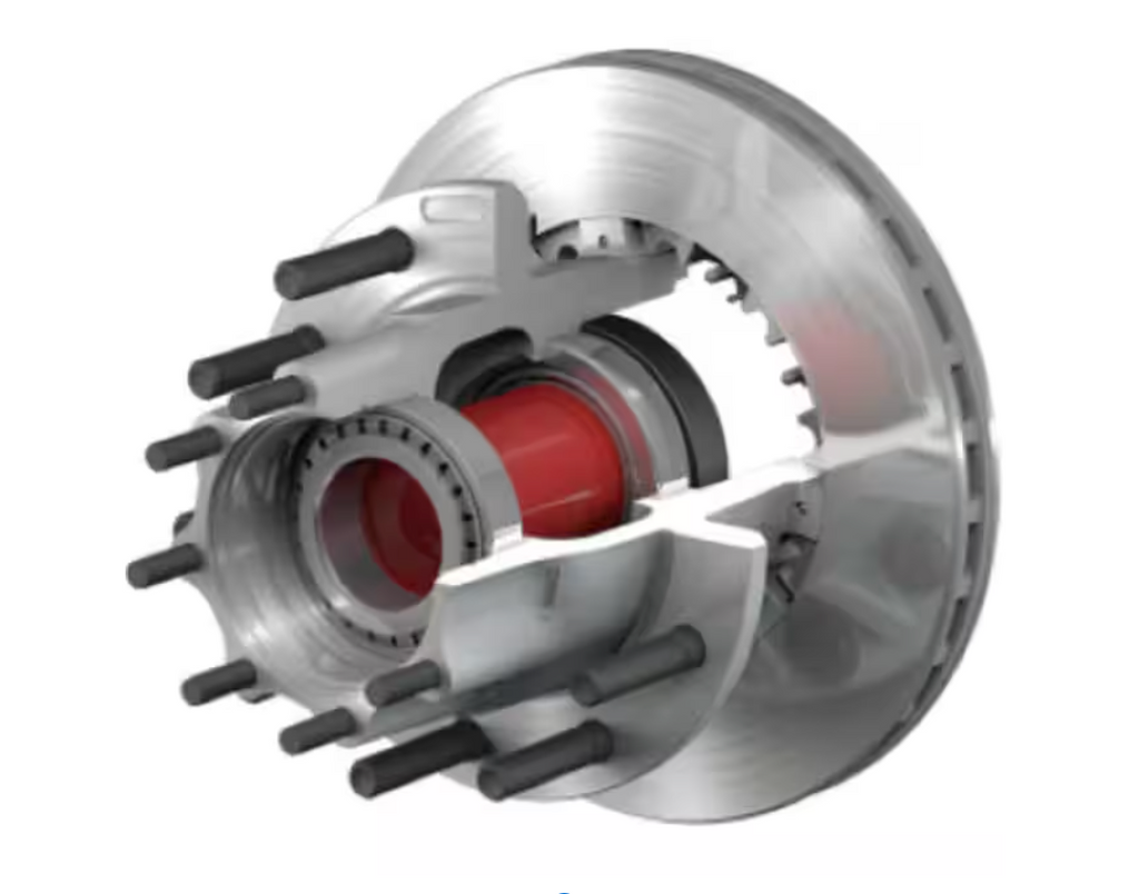Wheel Hub Rotor Disc Brake Rotor and Hub Assembly - Splined Rotor, Aluminum Hub, 3.58 ...