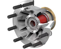 Aluminum PreSet FF Front Brake and Hub Assembly - 5.44 Offset, 6,600 lbs. Rating, Aluminum Hub, 2.92 in. Stud, Aluminum Wheels