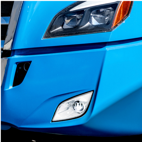 Chrome Single LED Fog Light For 2018-2024 Freightliner Cascadia - Driver - Competition Series