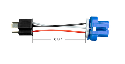 9007 to H4/9003 3-Pin Bulb Conversion Adapter Plug