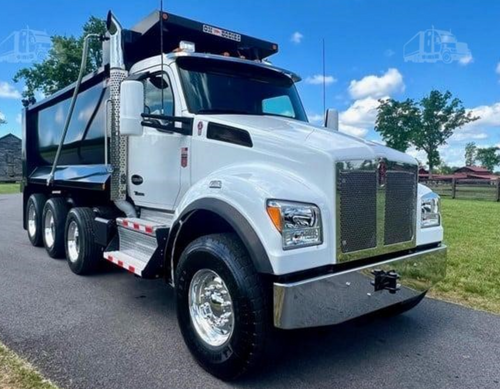 15” tapered to 13" Chrome Bumper fits Kenworth T880S, No Fog Lights,No Step