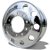 Aluminum Wheel / Rim 24.5" X 8.25" 10 Holes, Mirror Polish Finish On Both Sides (All Positions)