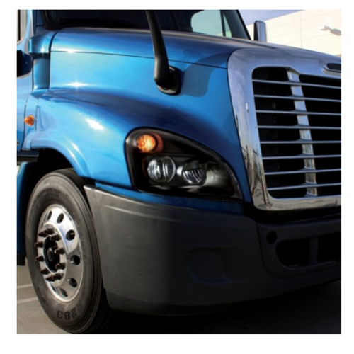 "Blackout" LED Headlight For 2008-2017 Freightliner Cascadia - Driver