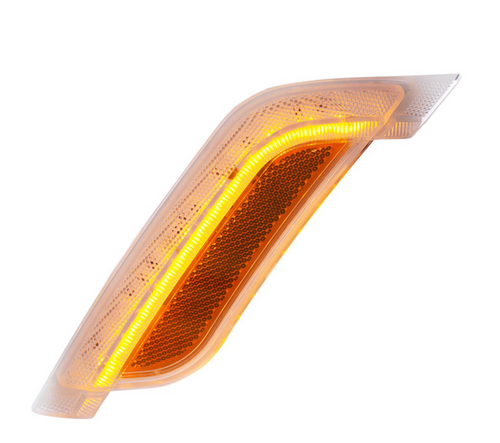 12 Amber LED Fender Turn Signal Light For Peterbilt 579 (2012-2021) & 587 (2012-2018)