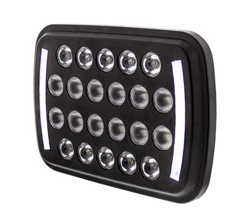 ULTRALIT - 22 High Power LED Rectangular Light With LED Position Light Bars