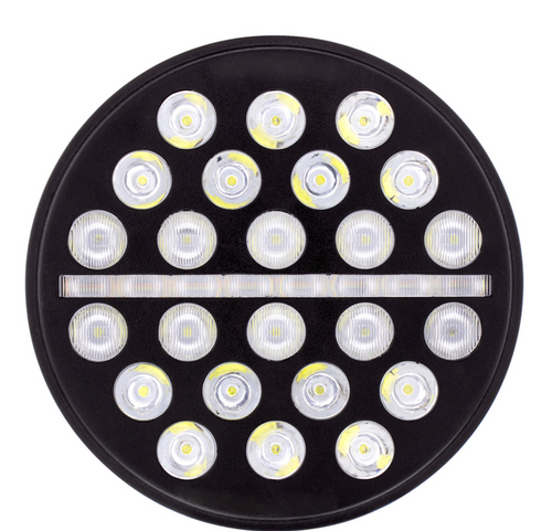 24 High Power LED 7" Light With Dual Color Position Light