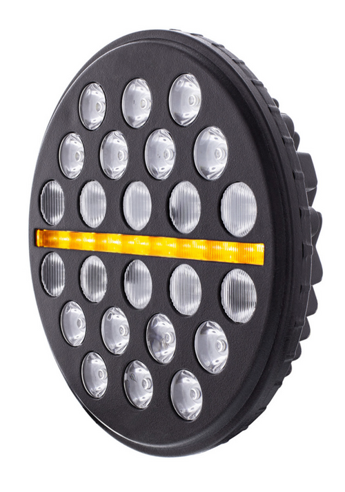 24 High Power LED 7" Light With Dual Color Position Light
