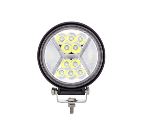 4.5" 24 High Power LED Work Light With "X" White Light Guide