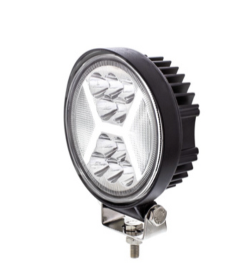4.5" 24 High Power LED Work Light With "X" White Light Guide
