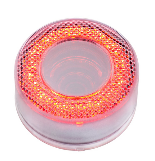 12 LED 2-1/2" Mirage Light (Clearance/Marker) - Red LED/Clear Lens