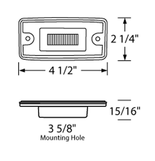 11 LED Cab GloLight For Freightliner Century (1996-2011) And Columbia (2001-2017) - Amber LED/Clear Lens