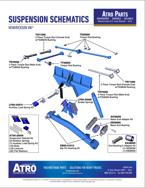 Hendrickson Auxiliary Spring Kit