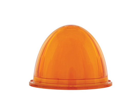 9 LED Dual Function GloLight Watermelon Cab/Auxiliary Light - Amber LED / Amber Lens