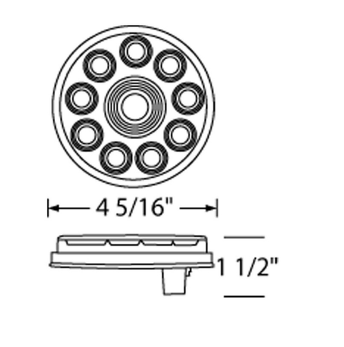 20 LED 4" Back-Up Light - "Competition Series" 