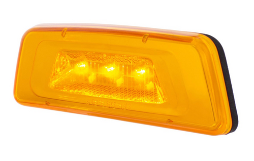 3 LED Fender Turn Signal/Parking Light For Kenworth T680/T700/T880 - Amber LED/Amber Lens