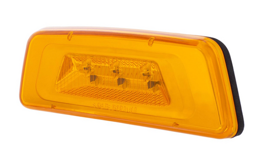3 LED Fender Turn Signal/Parking Light For Kenworth T680/T700/T880 - Amber LED/Amber Lens