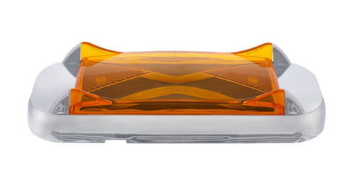 4 LED Saber Rectangular Marker Light With Amber Lens