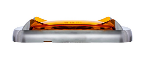 4 LED Saber Rectangular Marker Light With Amber Lens