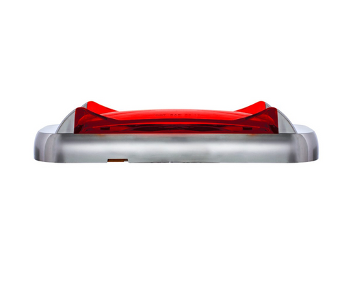 	 4 LED Saber Rectangular Marker Light With Red Lens