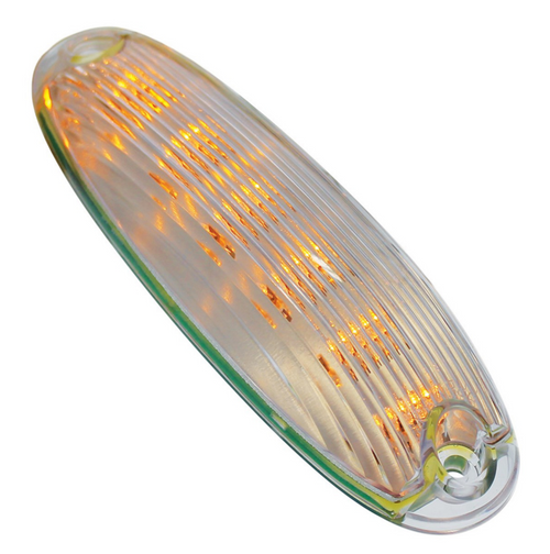 6 Amber LED Cab Lights For 2008-2017 Freightliner Cascadia - Amber Lens (5-Pack)