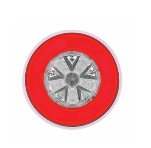 18 LED 4" "GLO" Stop, Turn & Tail Light - Red Led/Red Lens