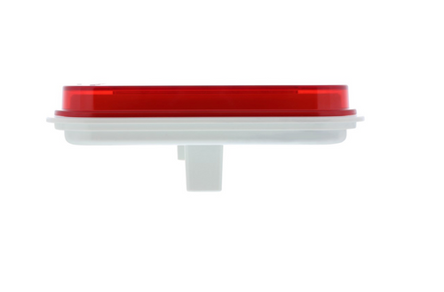 14 LED Rectangular "GLO" Stop, Turn & Tail Light - Red LED/Red Lens