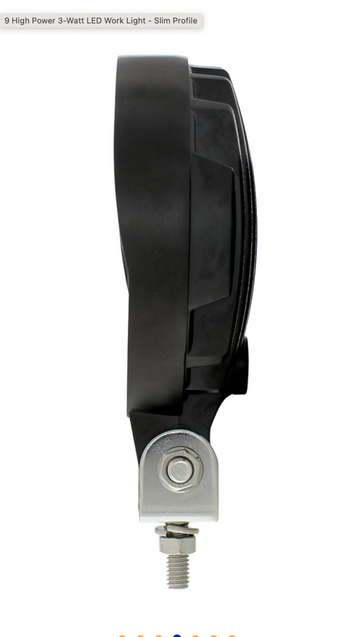 9 High Power 3-Watt LED Work Light - Slim Profile