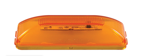 10 LED Rectangular Clearance/Marker Light - GLO Light - Amber LED/Amber Lens
