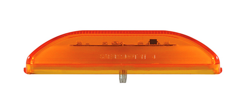 10 LED Rectangular Clearance/Marker Light - GLO Light - Amber LED/Amber Lens
