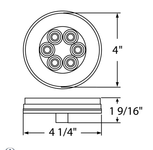 21 LED 4" "GLO" Back-Up Light