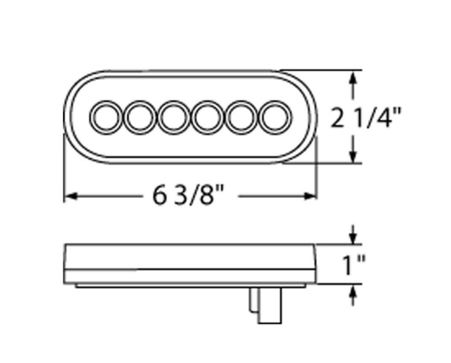 22 LED 6" Oval GloLight (Back-Up)