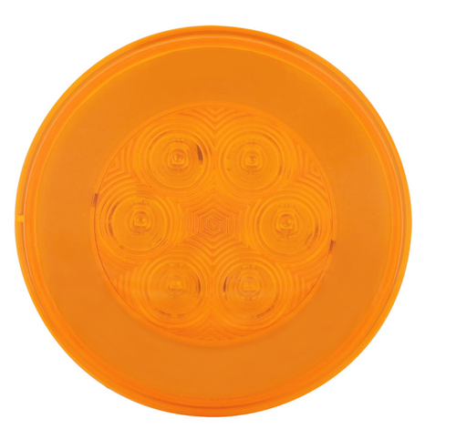 21 LED 4" GLO Turn Signal Light - Amber LED/Amber Lens