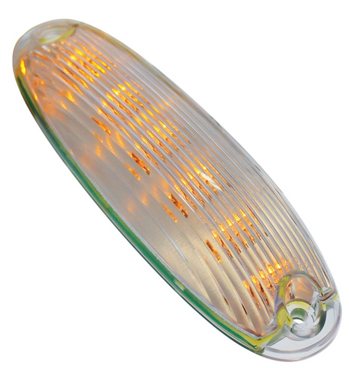 6 Amber LED Cab Light For 2008-2017 Freightliner Cascadia - Clear Lens