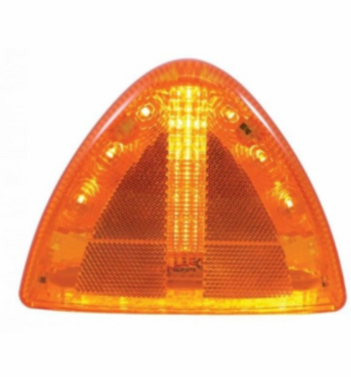 30 LED Low Profile Turn Signal Light For 1987-2007 Peterbilt 379/378/357 - Amber LED/Amber Lens