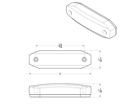 6 Amber LED Light (Clearance/Marker) With 6 Red LED Side Ditch Ligh