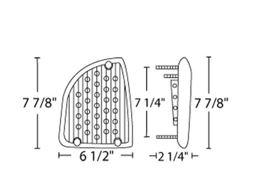 29 LED Turn Signal Light For 1985-2007 Kenworth T600 (Driver) - Amber LED/Amber Lens