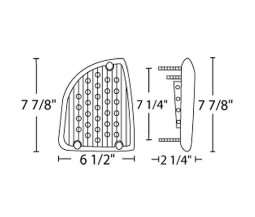 29 LED Turn Signal Light - Amber LED / Clear Lens fits Kenworth T300, T330, T600