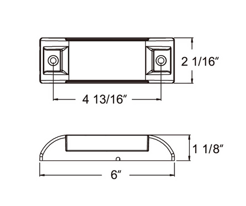 13 LED Reflector Rectangular Clearance / Marker Light