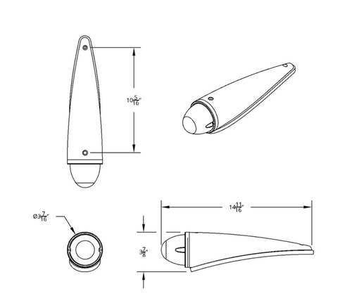 17 LED Dual Function Watermelon Cab Light Kit - Amber LED/Amber Lens