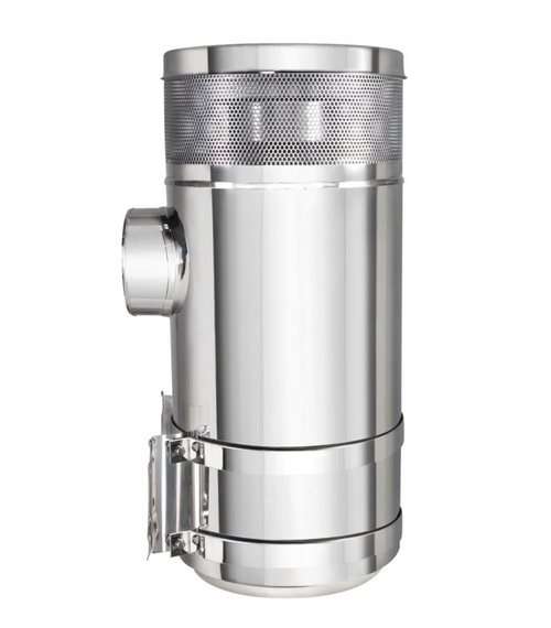 Air Cleaner fits Peterbilt Complete Kit Housing, Mounting Strap(2) & Mounting Plate 15" Vortex Style 7" Air Filter Outlet Diameter