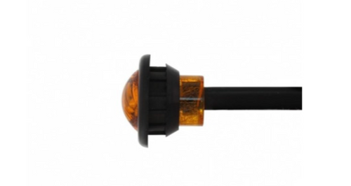3 LED Mini Light With Bezel (Clearance/Marker) - Amber LED/Amber