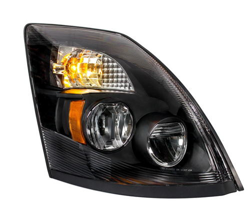 High Power LED "Blackout" Headlight for 2003-2017 Volvo VN/VNL - Passenger