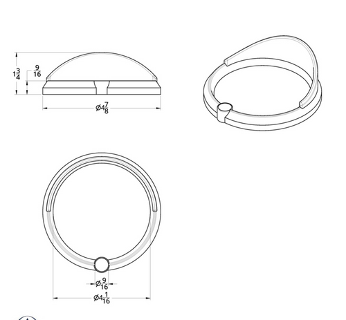 Signature Speed/Tachometer Gauge Cover W/ Visor - Red Diamond fits Freightliner Century, Coronado & Columbia